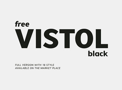 Free Vistol Black Fonts branding design display fonts free sans siwox typeface typography ui vector vistol webfonts