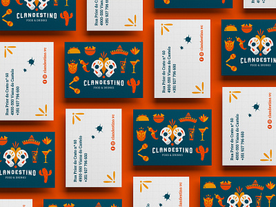 Clandestino - Food & Drinks branding graphic design illustration logo logodesign mexican restaurant