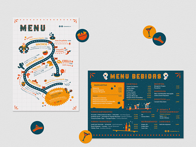 Clandestino - Food & Drinks branding drinks food graphic design icons illustration logo menu restaurant