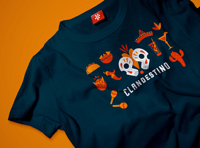 Clandestino - Food & Drinks branding graphic design illustration logo restaurant t shirt