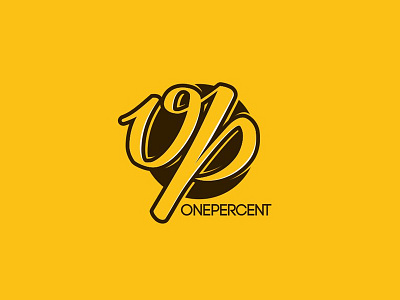 one percent v2 brand lettering logo logodesign percent typography