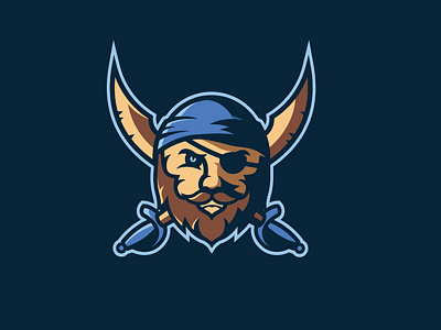 pirat esports logo esports illustration logo logodesign logotype maskot pirate vector
