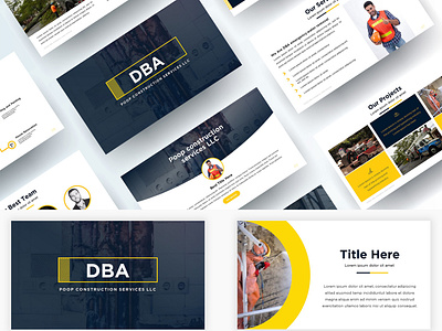 Construction services DBA emergency water removal business construction construction company pitch deck pitch deck design pitch deck template powerpoint presentation powerpoint presentation template