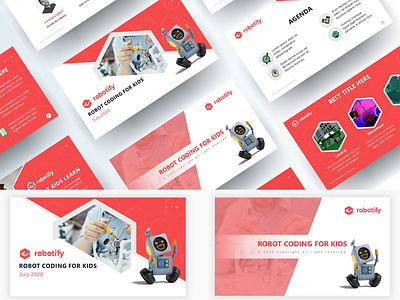 Robotify educational powerpoint Presentation design