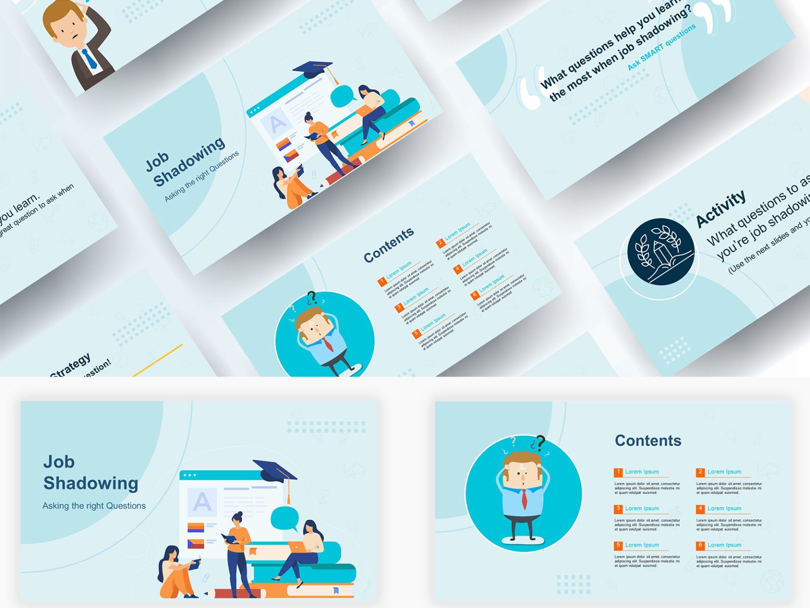 Playful slide deck for an adult employment training ppt by Yeasir