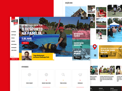 Record Challenge Park 2021 app home landingpage responsive site ui web