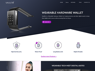 Wearable Hardware Wallet cryptocurrency