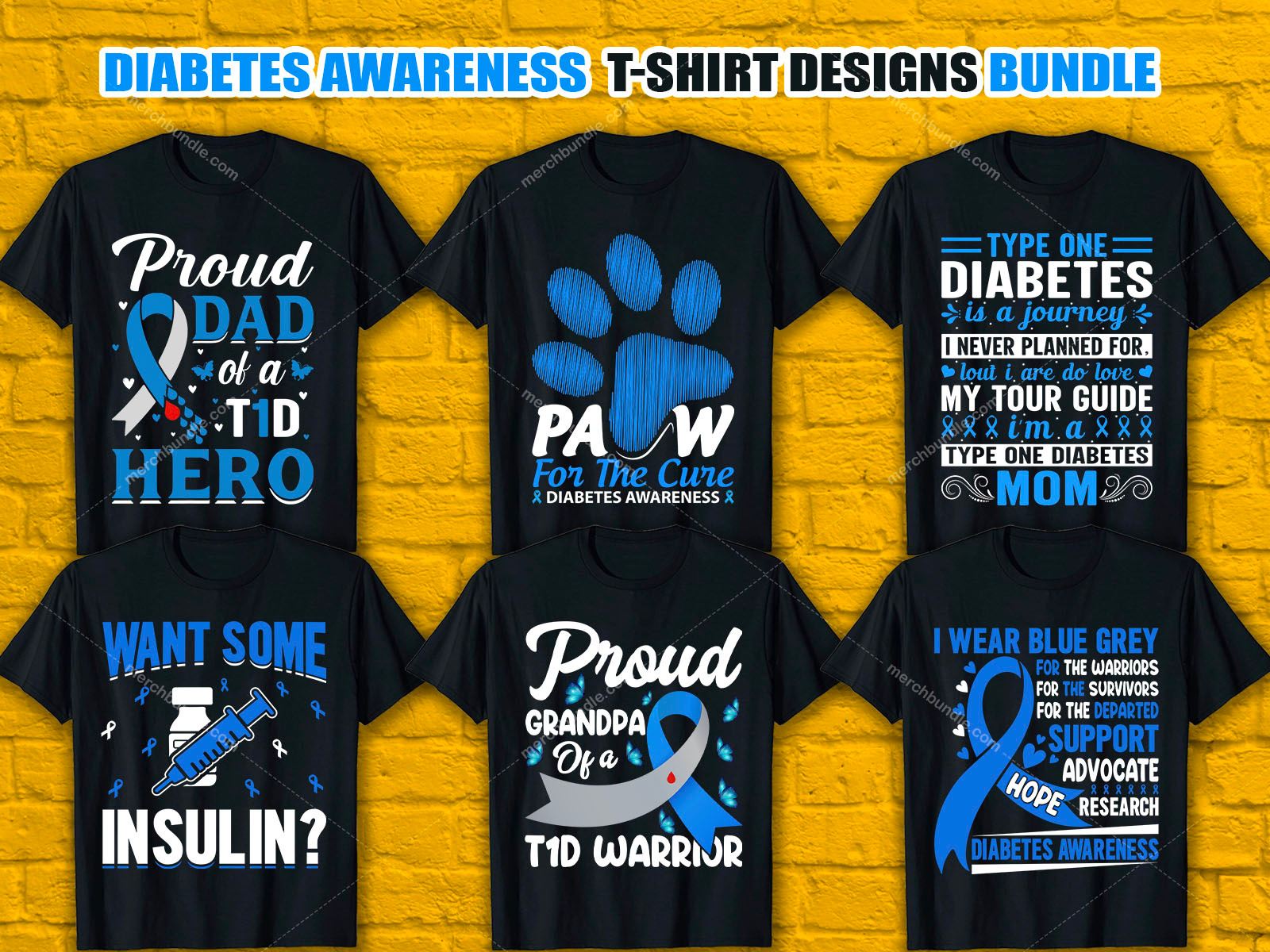 Diabetes TShirt Designs For Merch By Amazon by Jahid Hasan on Dribbble