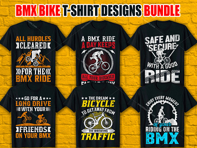 BMX Bike T-Shirt Designs Bundle