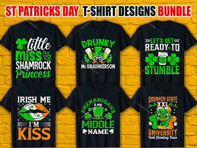 ST PATRICKS DAY T-Shirt Design Bundle