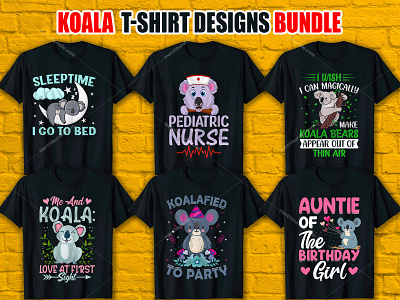 KOALA T-Shirt Design Bundle