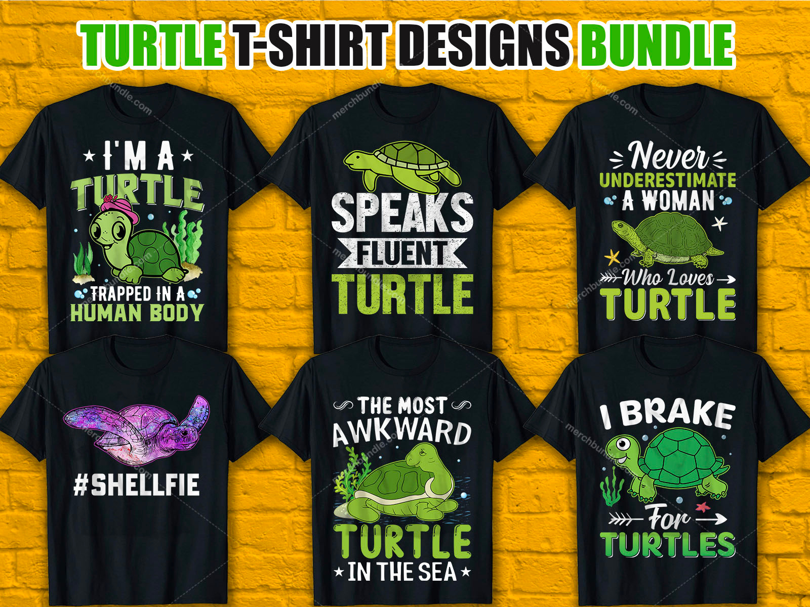 TURTLE T-Shirt Designs Bundle by Jahid Hasan on Dribbble