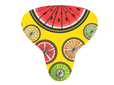 Tutti frutti Bike saddle design adobe illustration bike saddle design design fruits illustration pattern product design vector
