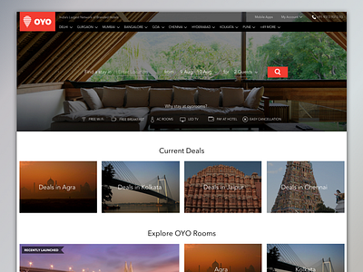 Homepage redesign fresh homepage hotel page image rich redesign ux web