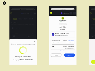 Zetta Swap blockchain design figma mobile app product design token ui uiux web 3
