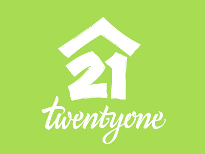 Twentyone brush lettering logo