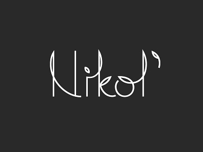 Nikol' lettering logo