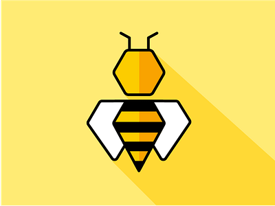 Bee bee branding honeybee illustrator insect logo yellow