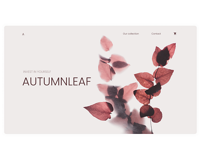 AUTUMNLEAF autumn branding design flower image landing landingpage leaf ui web webdesign