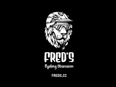 Fred's Cycling Obsession logo brand design brand identity branding cycling handlettering handrawn illustration logo mountain bike