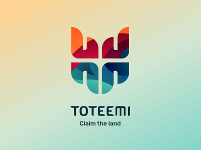 Toteemi logo lockup app brand design game identity logo typography