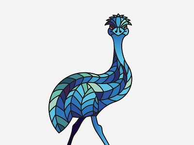 Australia: Emu animal australia design emu illustration palette