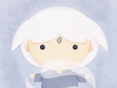 The Legend of Avatar - Master of Air air power poster painting nature master kawaii illustration girl digital character art