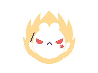 Mitsuko stickers for Sticker.Place character chat creature emoji emotions fire flames imessage magical mitsuko pack stickers