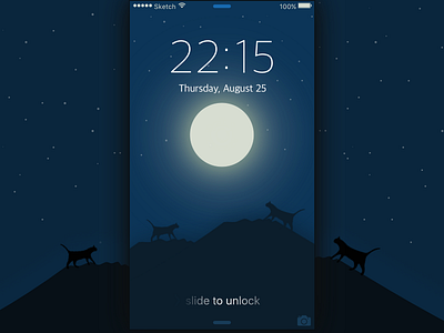 Lock Screen Night designs, themes, templates and downloadable graphic