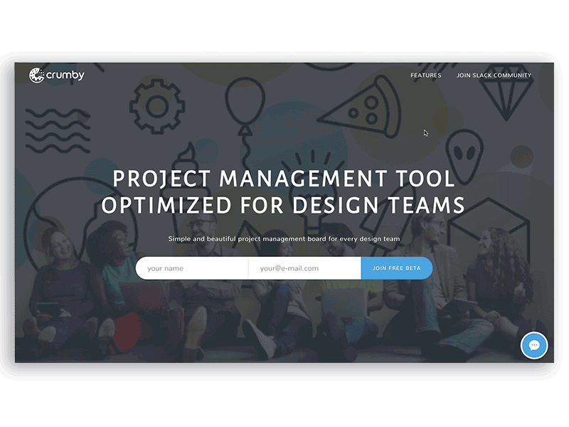 Crumby Project Management Tool collaboration tool crumby design designers project management