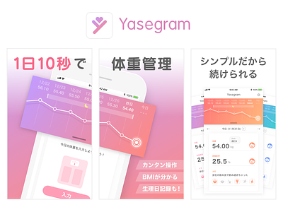 Yasegram Weight Tracking App fat mobile app period tracking weight weight loss weights