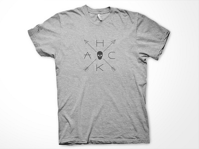 Hackers Tshirt 2 apparel arrow branding cross gray hacke hackers hispter skull tshirt