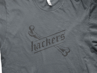 Hackers Tshirt apparel logo monocolor tshirt