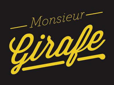 Monsieur Girafe logo logotype