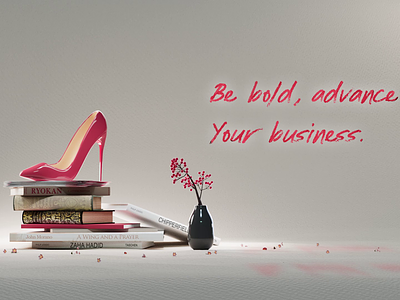 "Be bold, advance your business" - 3D Animation of Red Heels 3d 3d animation 3d design 3d product 3d product advertising 3d product animation 3d advertising animation design graphic design motion graphics red heels