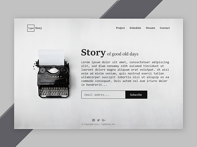 Landing Page (above the fold)