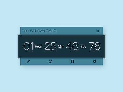 Countdown Timer 014 app countdown dailyui time timer ui