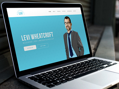 Levi Wheatcroft | Personal website about bootstrap branding clean design flat personal resume ui ux web design