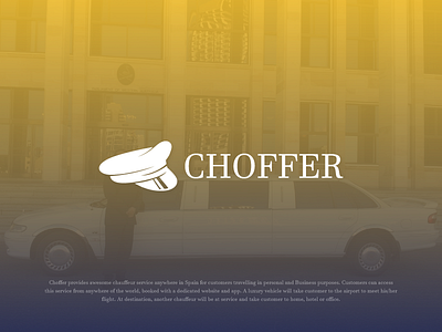 Choffer | Logo Design brand branding car chauffeur chofer identity limousine logo logos mark