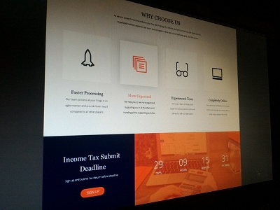 EITC Webpage Redesign | WIP accounting bootstrap features interface landing page money tax ui ux web design website wip