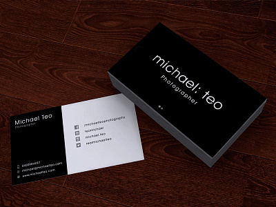 Business Card Concept black white business card card cards graphic design photographer print print design stationery