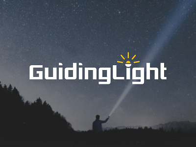 GuidingLight - Logo branding design flash guide icon light logo