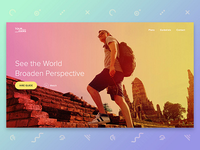 WIP - Touriders Landing Page guide landing page tour tourist ui ux webdesign wip