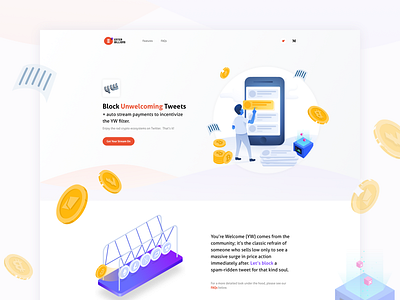 Enterbillions - Landing Page bitcoin blockchain crypto currency finance interface landing page product landing page twitter uidesign webdeisgn website