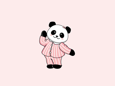 Panda Pajamas branding design graphic design icon illustration logo vector