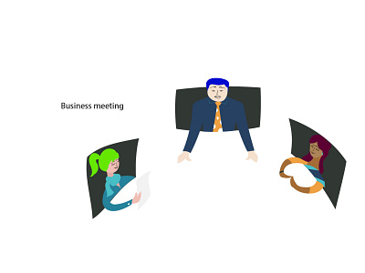 Virtual meet software illustration