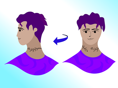 Face recognition (right) illustration