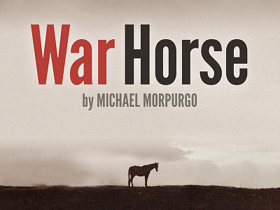 War Horse app branding branding league gothic logotype war horse