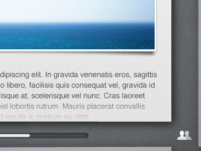 Concept UI for iPad feed reader ios ipad texture ui