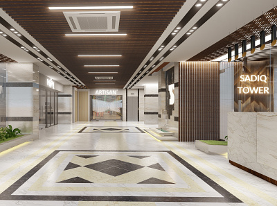 Lobby Interior Render 3d 3d model 3d render architecture architecture visualization autocad design interior